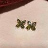 Silver Needle Zirconia Water Drop Flower Stud Earrings - Exquisite, Sweet, Fresh, High-End Ear Jewelry.