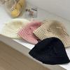 Korean Of Version Plaited Spring And Summer Lovely Bow Knit Womens Sunshade Hat