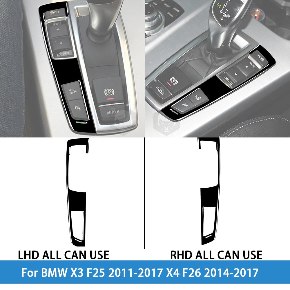 For BMW X3 F25 2011-2017 X4 F26 2014-2017Car Accessories Piano Black Interior Air Vent Taillight Console Trim Modified Sticker