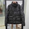 Autumn and Winter Light and Thin Short Down Jacket Women's White Duck Down Pressed Glue Diamond Comfortable Stand-up Collar Down Jacket Women's Clothi
