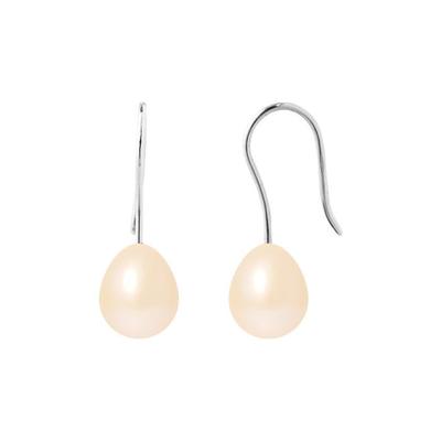 Earrings - Pearls & Colors - Genuine Cultured Pearls - 7-8 Mm - White Gold 375/1000 - Woman