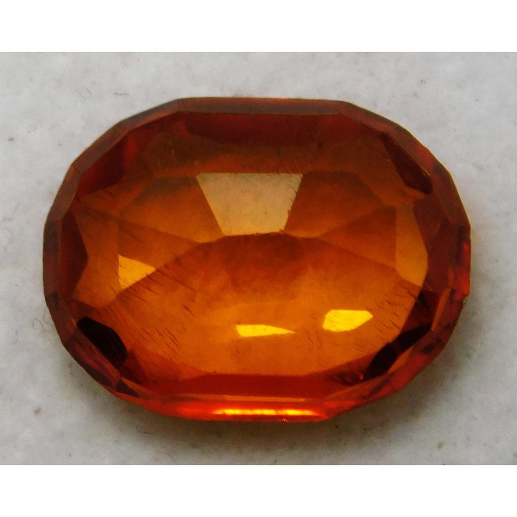 Natural Perfect Fire Orange Sapphire 11 Ct Oval Cut Sparkling Gems A+