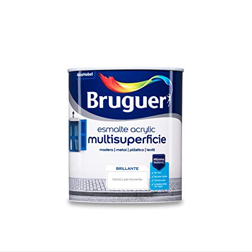 esmalte acrylic multisuperficie brillante blanco permanente 0,750l 5057422 bruguer