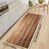 Luxuriöse Küchenmatte mit Holzmaserungsmuster, weich, verdickt, wasserdicht, rutschfest, ölbeständig, Bodenmatte, Läufer