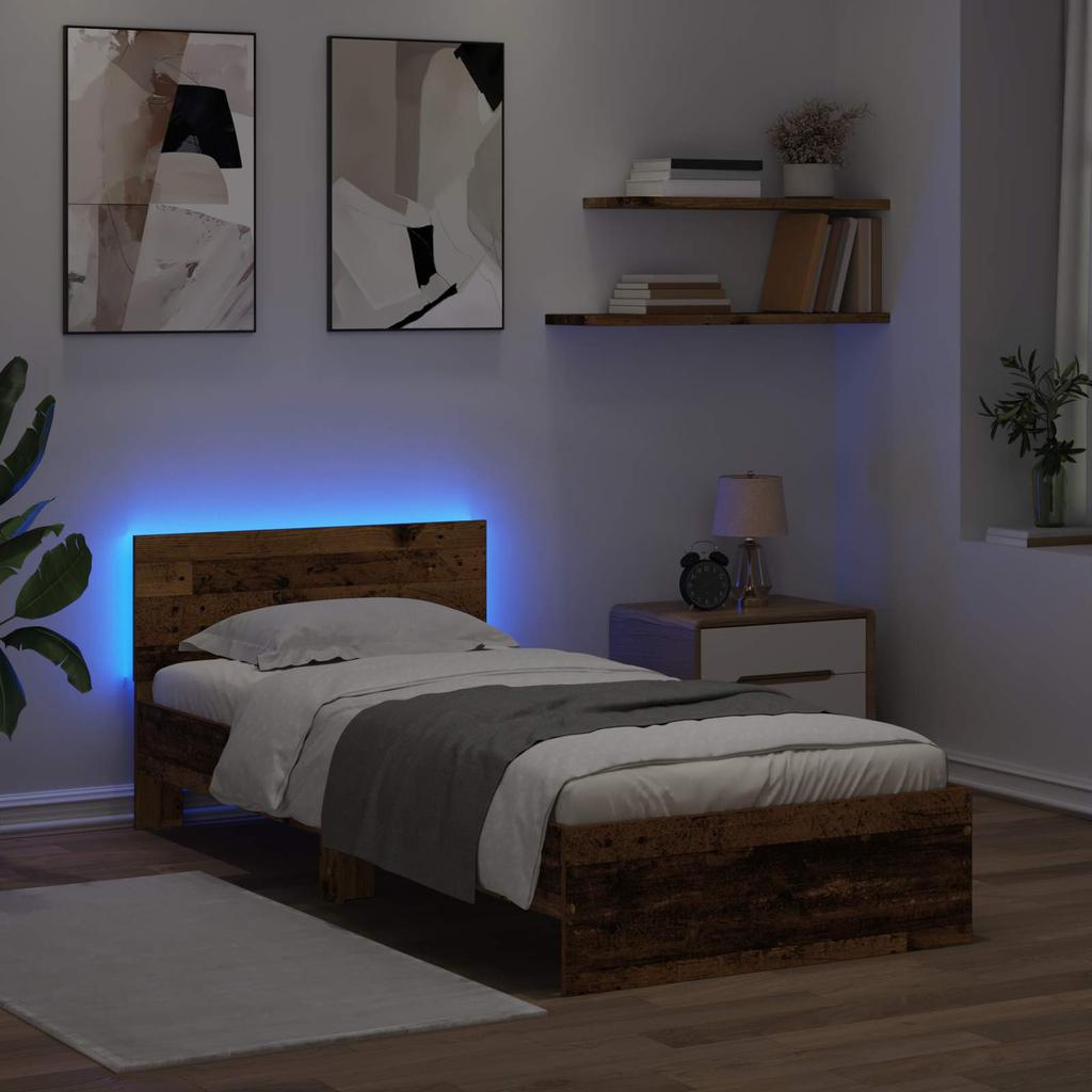 made of reclaimed wood style engineered wood 80 x 200 cm