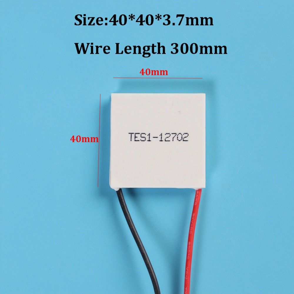 TEC1-127 Semiconductor Cooling Sheet 12V Wire Length 300mm Thermoelectric Cooler Peltier 9 Styles 40*40mm