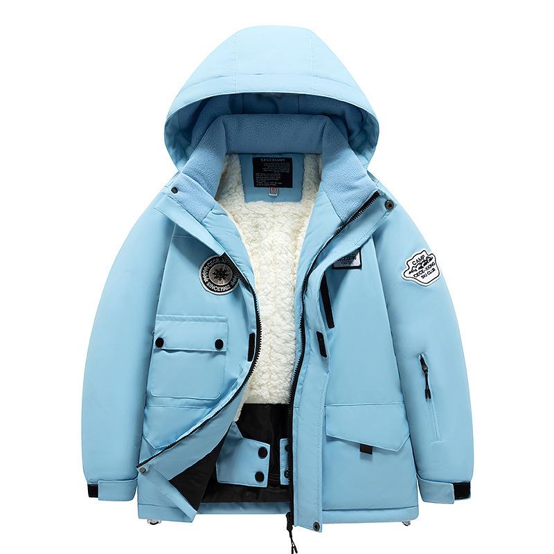 Children's Winter Ski Suit Set: Thick Jacket & Pants for Kids, Boys, and Girls