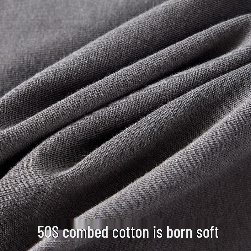 Men's Antibacterial Cotton Boxer Briefs with Mulberry Silk Crotch