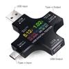 Tester Meter 2-in-1 USB C Current Meter LCD Digital Multimeter Current Power Meter Power Capacity Working Time Detector(Pack with OTG Adapter)