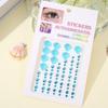 3D Dreamy Shell Crystal Diamond Patch Face Gems Mermaid Temporary Tattoo Stickers Self-adhesive DIY Body Art Decoration Makeup