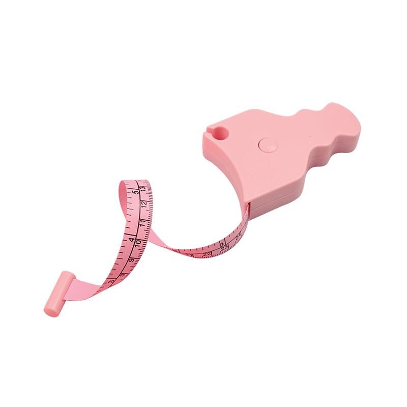 Luogang Pink Wavy Handle Body Measuring Tape, 150cm