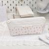 Large Capacity Pen Bag Lace Floral Design Stationery Organizer Fresh Pencil Case  Gift