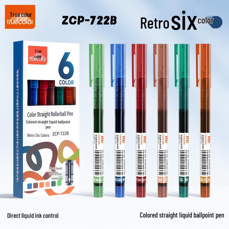 

True Color Neutral Highlighter Pen - Quick-Dry, DIY, Straight Liquid Design 0.5mm