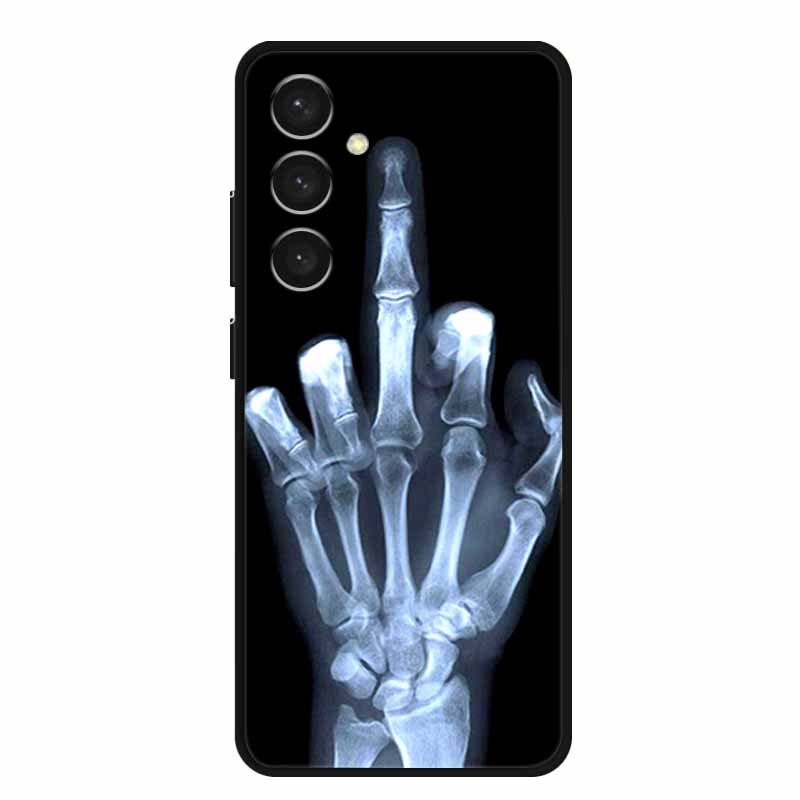 For Samsung S24 Plus Phone Case S24Plus Black Silicone Soft Back Cover Case For Samsung Galaxy S24 Plus Case S 24 Plus Funda Bag