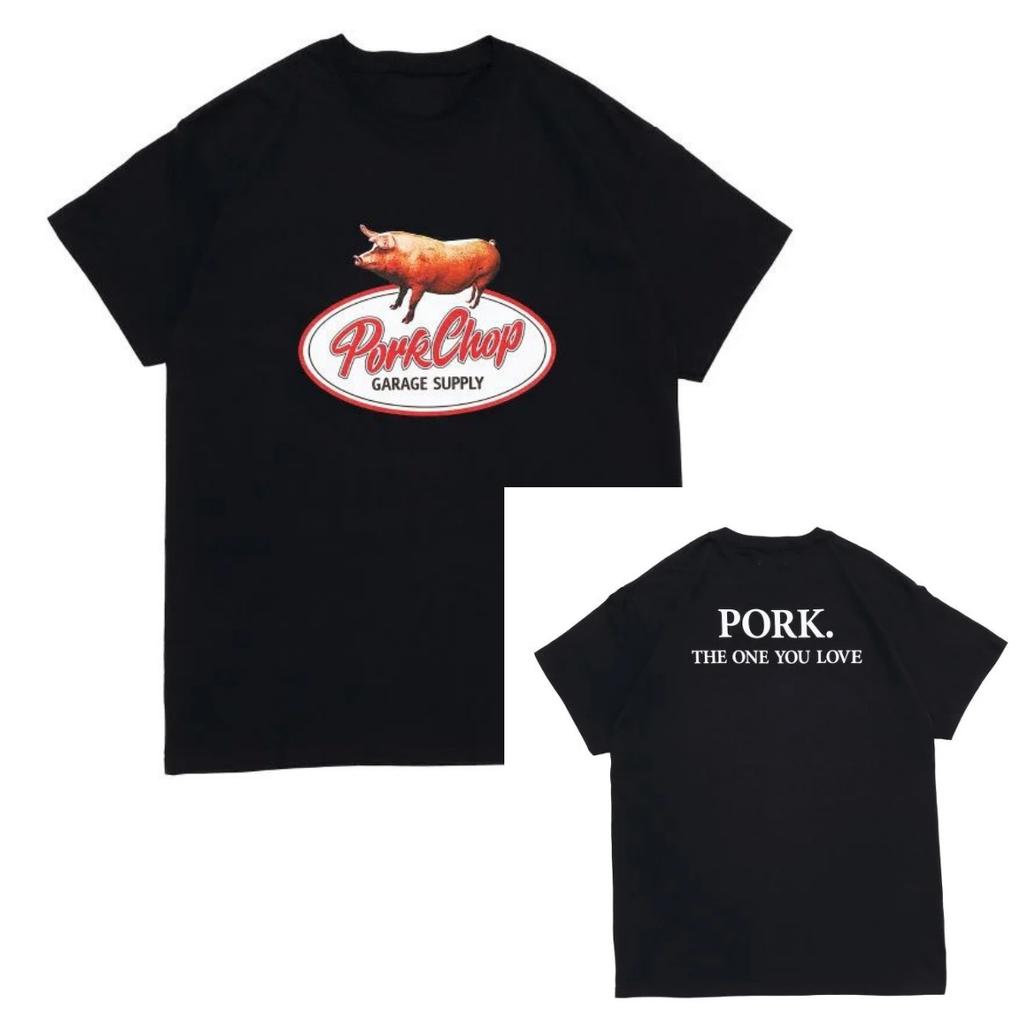 Pork 2026 Chop Summer Japanese Retro Surfing Bike Street Casual Daily Multistyle Compleunisextary Tshirt