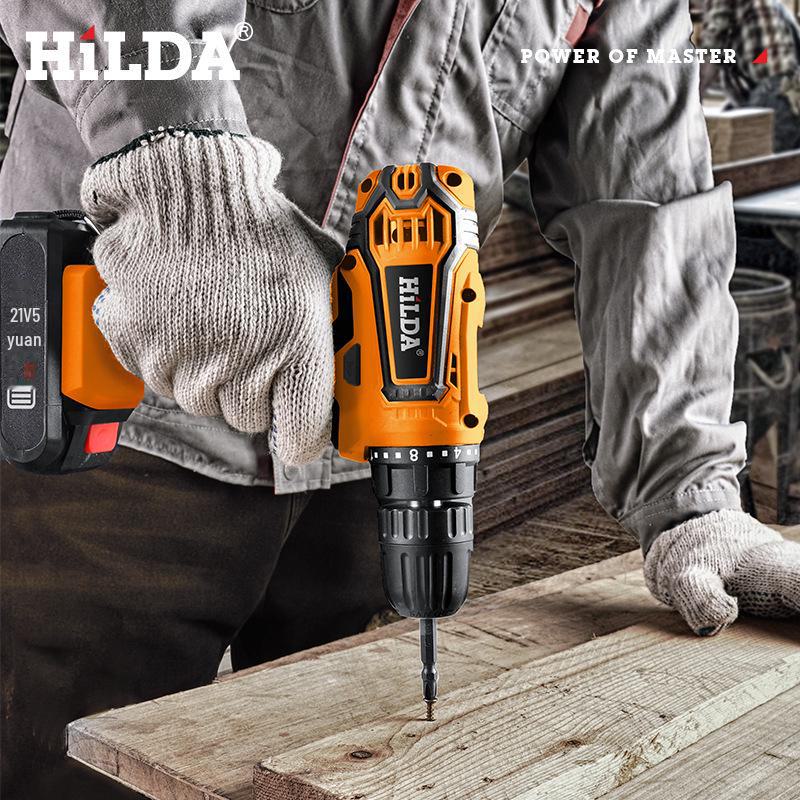 Hilda Multi-Function Rechargeable Electric Hand Drill & Screwdriver