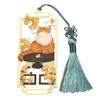 Tassels Metal Reading Bookmark Cat Chinese Style Bookmarks Hollowed Cat Bookmark  Reading Marker