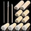 11/111pcs Bamboo Handle Eyelash Brush Lip Brush Cotton Swab Lipstick Gloss Wands Applicator Eyelashes Extension Makeup Tools