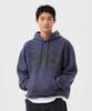 Dyed Typographic Hoodie Sweat Blue