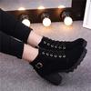 Winter Women Pumps Boots Women Pumps Side Zipper Pumps Pu Sequined High Heels Zapatos Mujer Lace -Up Platform Rubber Shoes Boots
