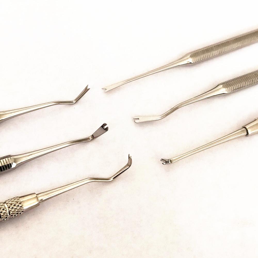Dental Orthodontic Double Ended Ligature Director Curved with Scaler Fine Narrow Dentist Tool Instrument