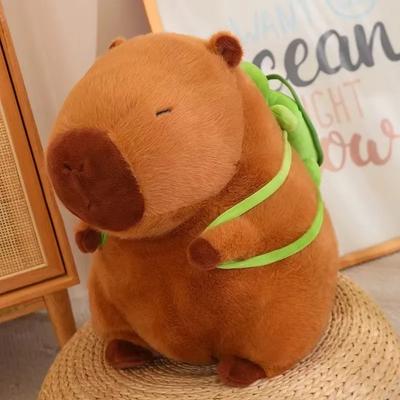 23cm Cute Turtle Backpack Capybara Anime Fluffty Toy Soft Capybara Plush Toy Simulation Stuffed Animals Kawaii Plush Doll Premium Quality