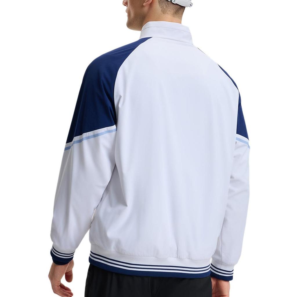 FILA Tennis Loose Fit Long Sleeve Jacket With Logo Men Jackets Jade-White A11M513704F-WT