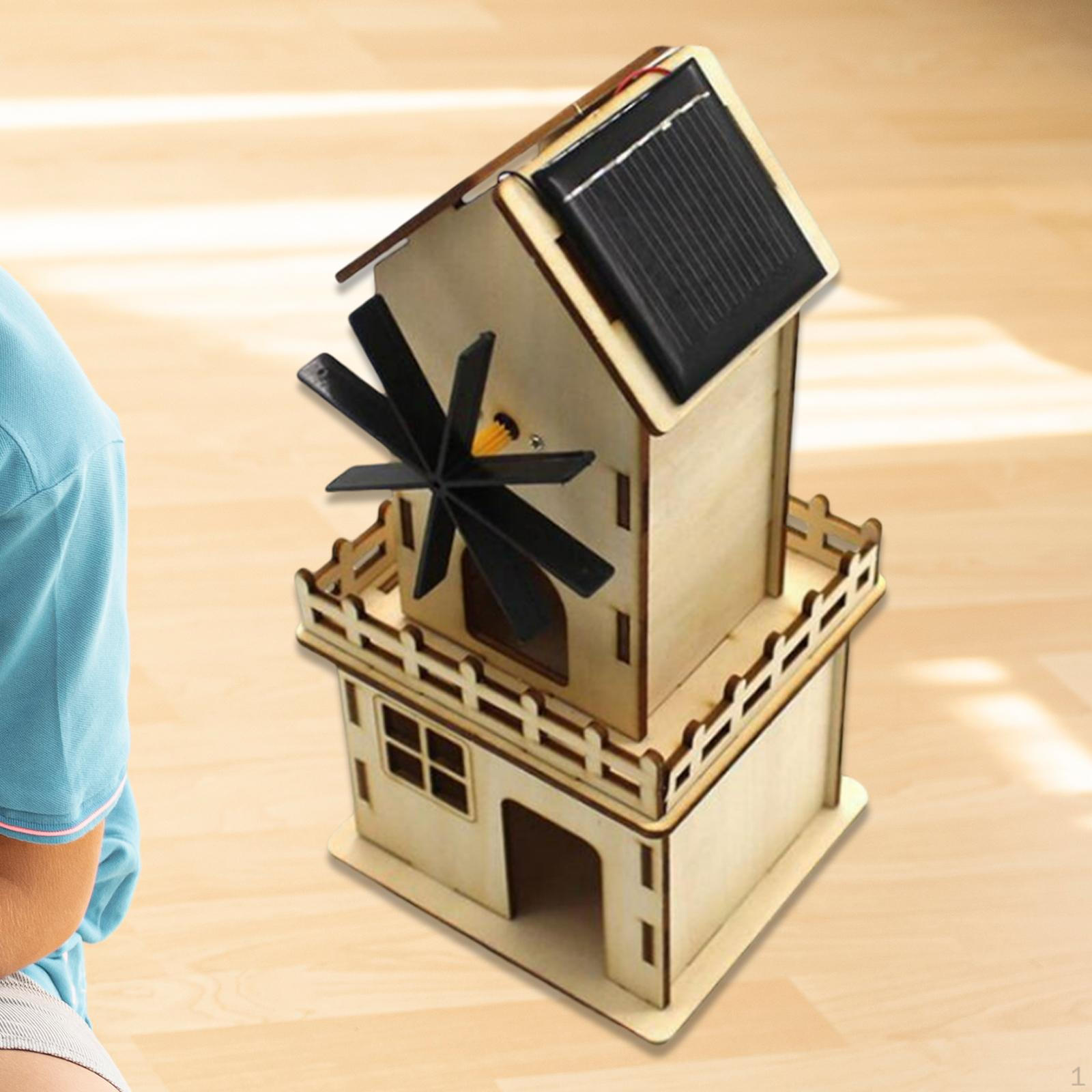 

Солнечная ветряная мельница DIY Kit украшения для дома в сборе праздник для мальчиков StyleA