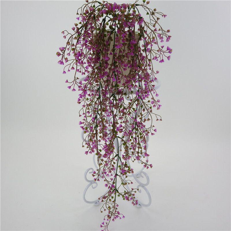 Hanging Fake Artificial Basket Flower Vine Plant Admiralty Wall Outdoor Decor