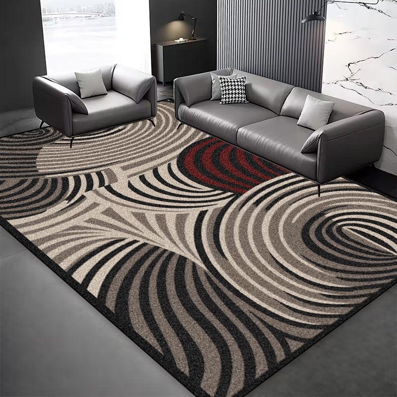 Modern Style Abstract Decoration Carpet Living Room Sofa Area Easy Clean Non-slip Floor Mat Bdroom Lounge Entrance Rugs Washable