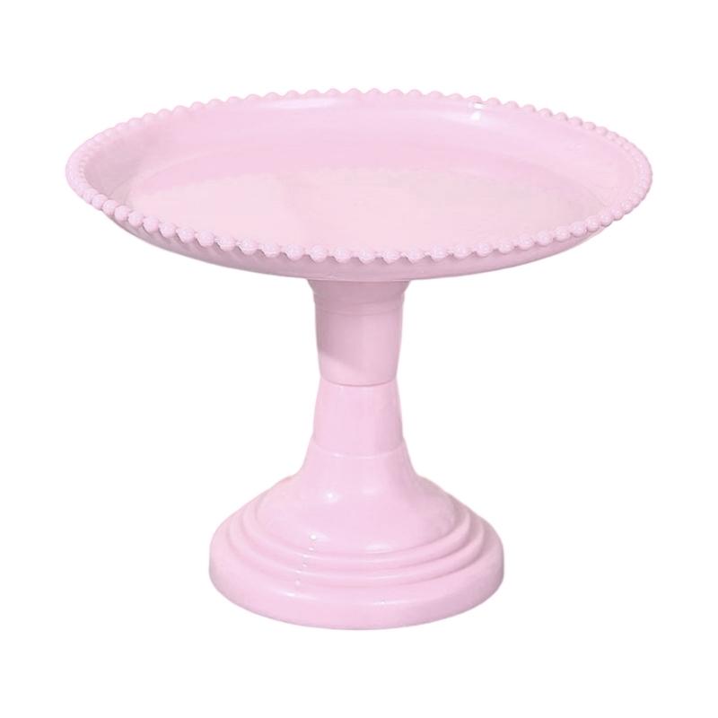 Modern Plastic Dessert Stand with Stable Base  Elevated Display Tray for Sweet Treat Snacks Fruits Holder