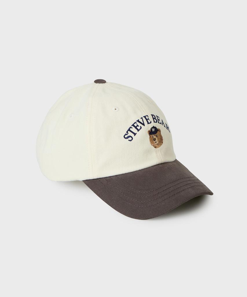 WHO.A.U Steve Head Embroidery Ball Cap / Whacg4921A