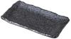 Black Oil Drops Square Plate with Thousand Stripes x 13 x Setomonohonpo Thick-Rimmed [22 2.5cm]