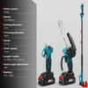 8inch Brushless Electric Telescoping Pole Saw Scissors 3IN1 5500W High Branch Chainsaw Garden Pruner Tool For 21V 18V Battery