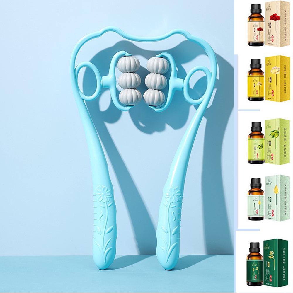 

Ручной 6-колесный массажер для шеи: Многофункциональное устройство для шеи и плеч с разминанием поясницы.