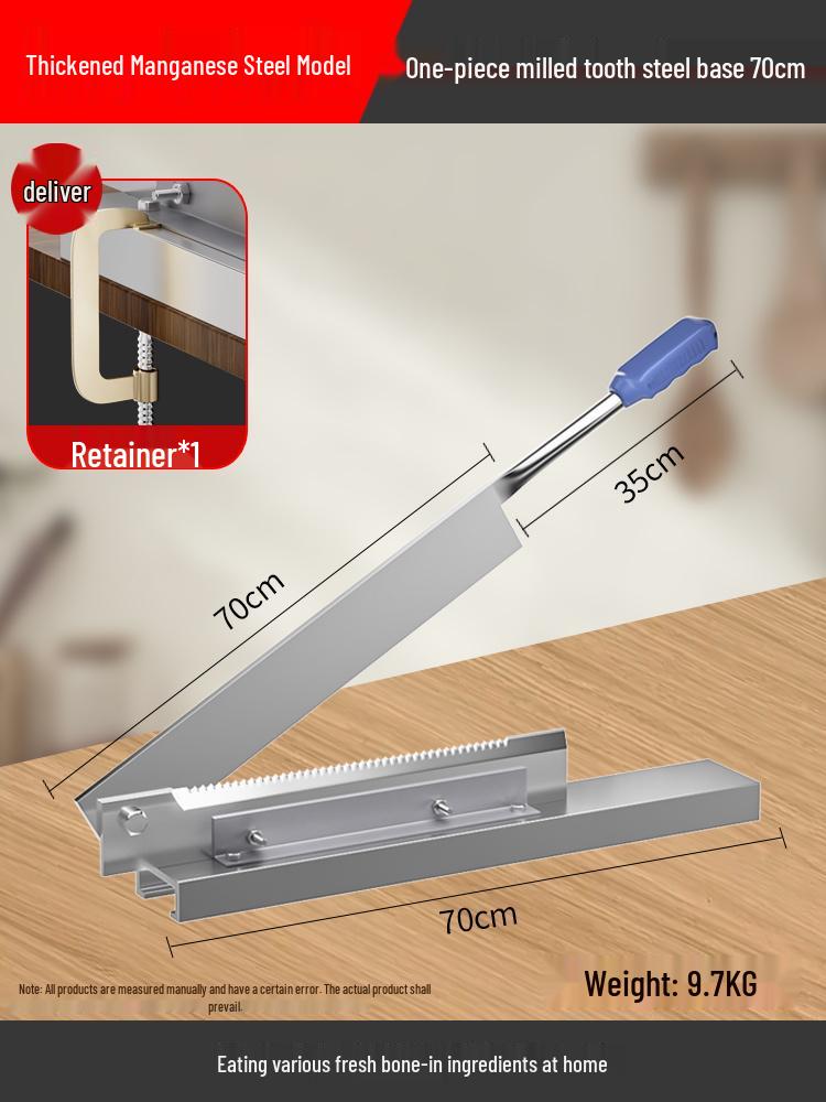 Home Bone Saw & Commercial Bone Cutter: Compact Cleaver for Ribs, Pig Trotters, and Chicken