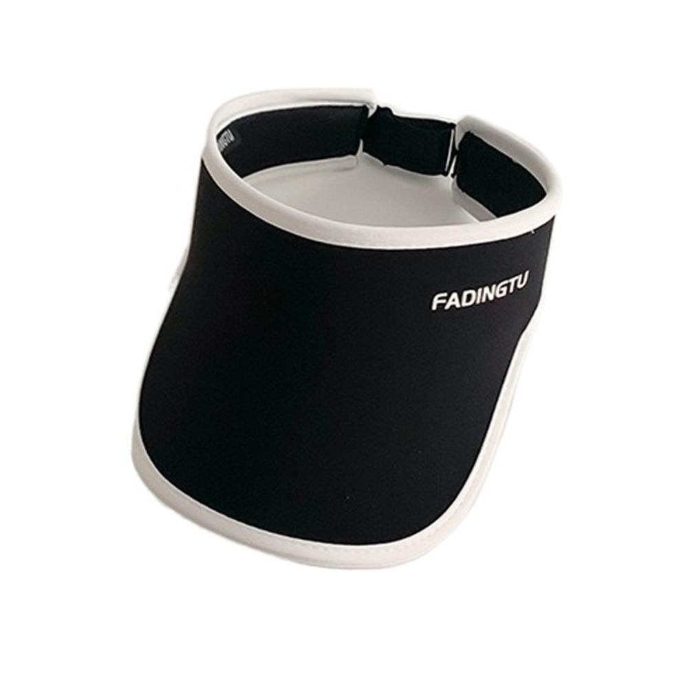 

Wide Brim Beach Hats Cotton Top Air Cap High Quality Visor Hat Girls чорний