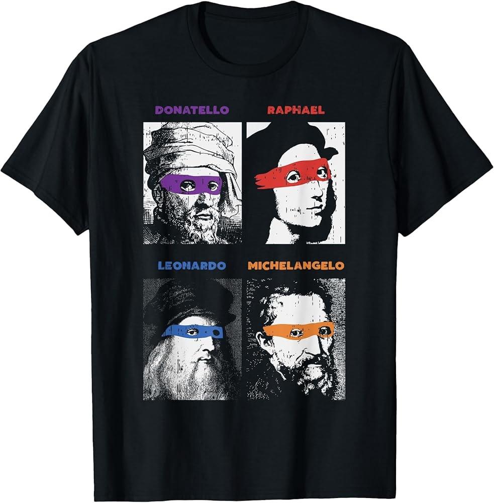 Renaissance Ninja Artists Funny Saying Pop Art Painter Gift TShirt Unisex T-Shirt S