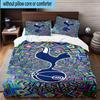 3pcs Tottenham Hotspur F.C Design Printed Bedding Set Duvet Cover Closure Includes 1 Duvet Cover & 2 Pillowcases Bedding Sets Home Decor Gifts