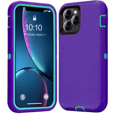 3 v 1 odolné PC+TPU pouzdro na telefon pro iPhone 15 14 12 11 Pro Max 13 Mini X XS Max XR 7 8Plus nárazuvzdorné pouzdro