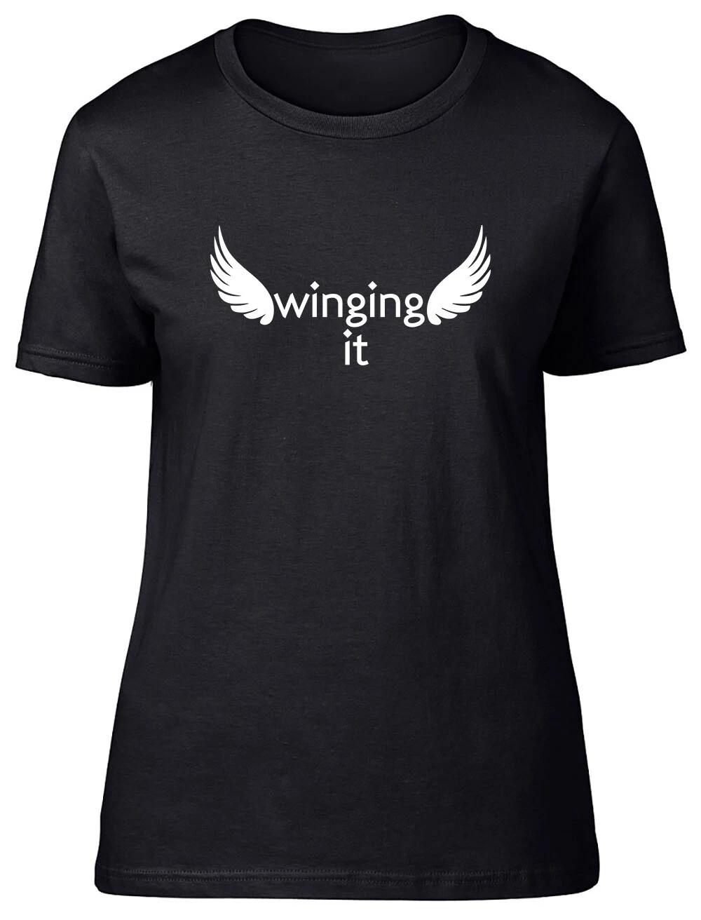 Winging it Fitted Womens Ladies T Shirt XXXXL