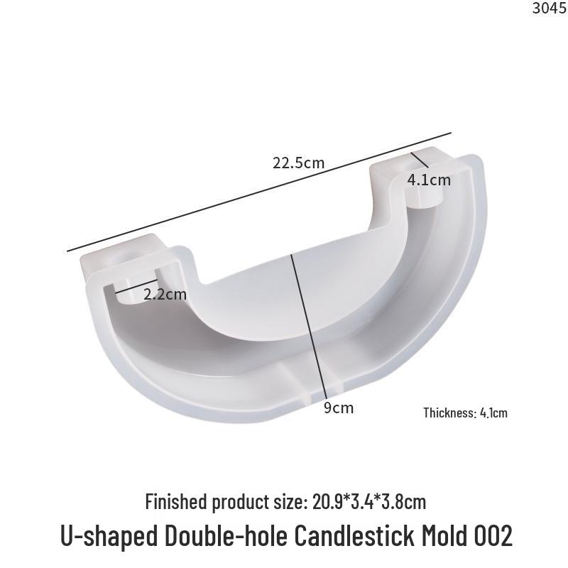 Мак DIY Форма для силиконовой формы подсвечника-арки из эпоксидной смолы
