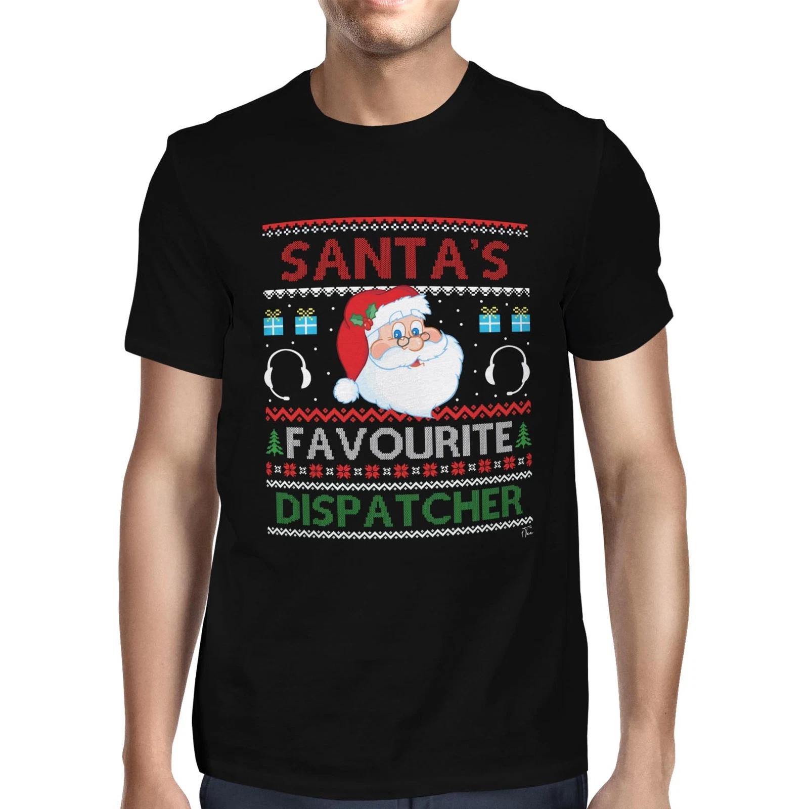 1Tee Mens Santa s Favourite Dispatcher! T-Shirt XXXL