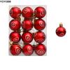 4/6cm Painted Christmas Ball Shatterproof Electroplated Christmas Baubles Colorful Plastic Christmas Hanging Ball