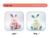 Adorable Pudding Rabbit Plush Toy - White Rabbit Comfort Doll & Sleep Companion Gift for Girls