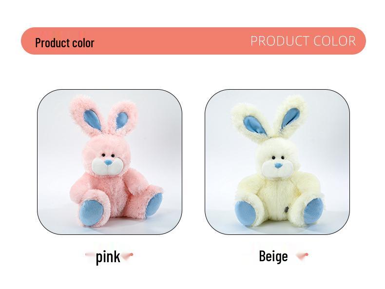Adorable Pudding Rabbit Plush Toy - White Rabbit Comfort Doll & Sleep Companion Gift for Girls