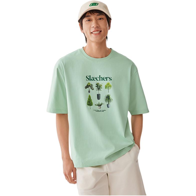 Skechers Sportlife SS25 T Shirt Unisex Slight Green L225U062-04BJ