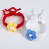 Handmade Knitted Pet Collar With Puff Flower Decor Adjustable Cats Dogs Fall Winter