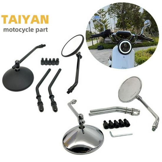 Universal Retro Electric Motorcycle Rearview Mirror for Harley & Yamaha (22mm)