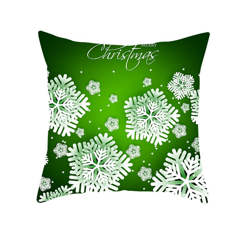 Christmas Throw Pillow Covers Merry Christmas Winter Snowflake Decorative Holiday Cushion Pillow Cases For Farmhouse